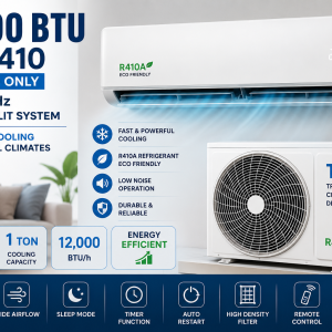 12000 BTU T3 R410 Cooling Only 220V 50Hz Aircon Split System