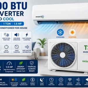 12000 BTU T3 110V 60Hz Heat And Cool 1 Ton Inverter Ac for House