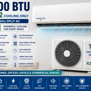 18000 BTU T1 R22 Cooling Only 220V 50Hz Split Ac 1.5 Ton Indoor Aircon
