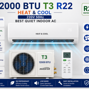 12000 BTU T3 R22 Heat And Cool 220V 50Hz Best Quiet Indoor Ac