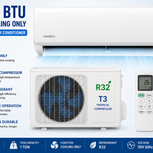 12000 BTU T3 R32 Cooling Only 110V 60Hz 1.5 HP Air Conditioner 1 Ton
