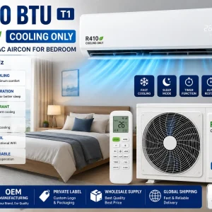 18000 BTU T1 R410 Cooling Only 220V 50Hz 1.5 Ton Split Ac Aircon for Bedroom