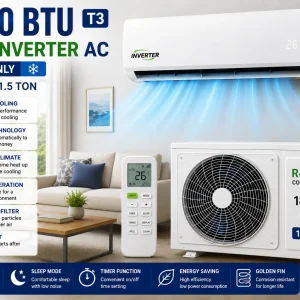 18000 BTU T3 R410 Cooling Only 220V 50Hz 1.5 Ton Inverter Ac