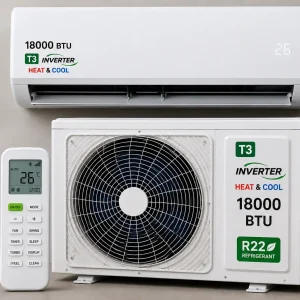 18000 BTU T3 Inverter Heat And Cool Split Unit Air Conditioner