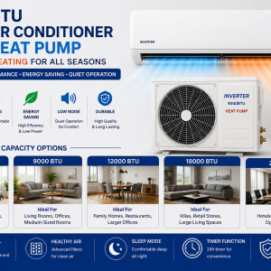 9000 BTU Split Air Conditioner With Heat Pump