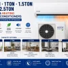 0.7TON 1TON 1.5TON 2TON 2.5TON Cooling And Heating Split Air Conditioners
