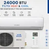 24000 BTU T1 T3 Heat And Cool R410A Inverter Split Type Aircon Price For European