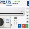 9000 BTU T1 R410 Heat And Cool 220V 50Hz split AC