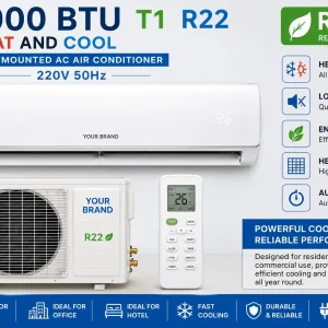 9000 BTU T1 R22 Heat And Cool 220V 50Hz wall mounted ac air conditioner