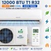 12000 BTU T1 R32 Heat And Cool 220V 50Hz Home Air Conditioner Unit