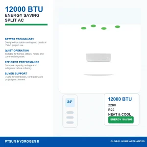 12000 BTU T1 R22 Heat And Cool 220V 50Hz bedroom electric split ac 1 ton