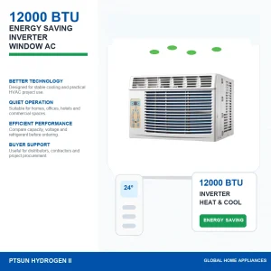 12000 BTU T1 T3 R410 Inverter Heat And Cool Window Air Conditioner Price