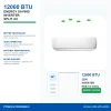 12000 BTU T3 Inverter Heat And Cool 220V 50Hz 1 Ton 1.5 Hp Air Conditioner