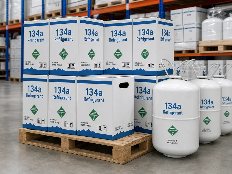 r134a koudemiddel bulk supply verpakking voor groothandel