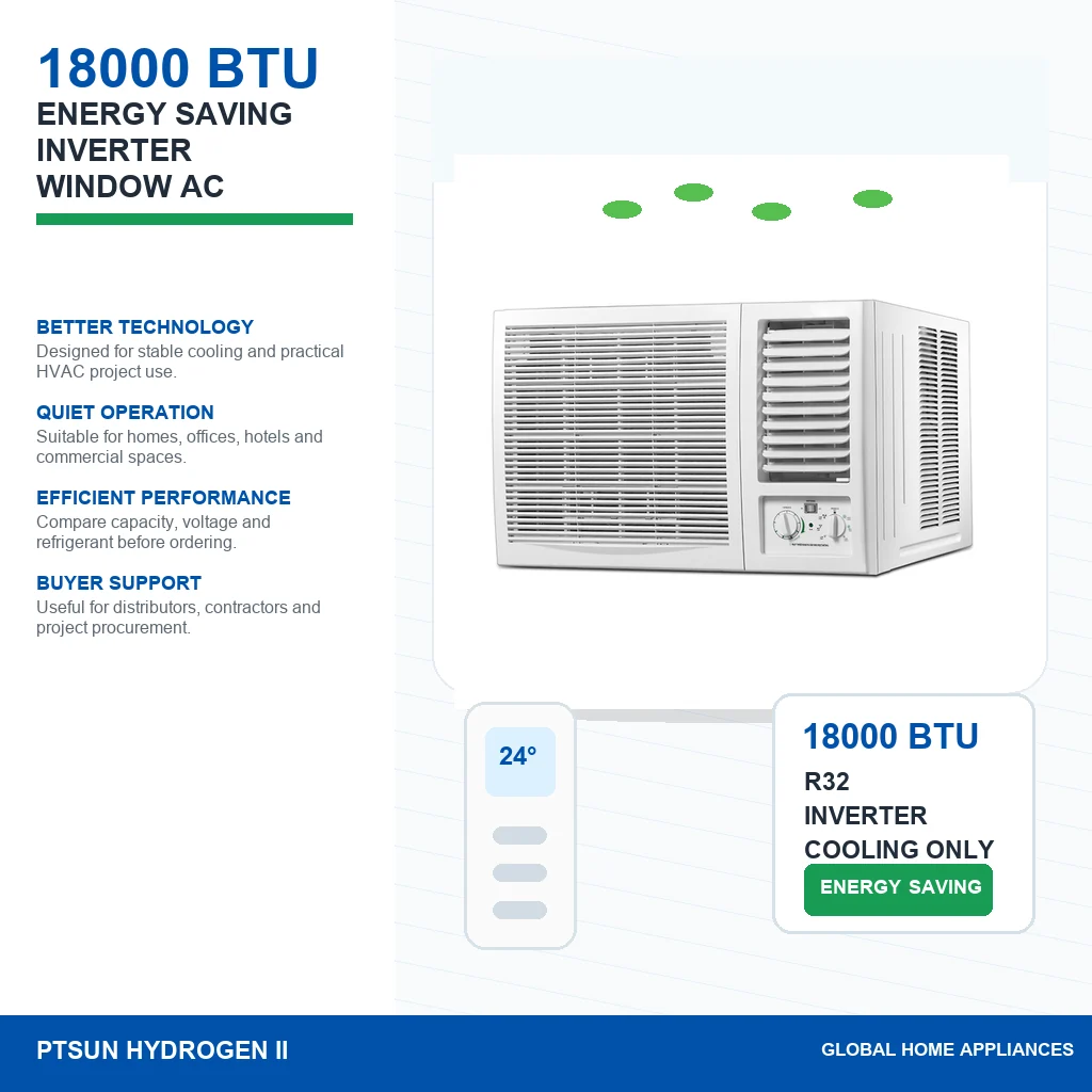 18000 BTU T1 T3 R32 Inverter Cooling Only Home Use Wall Window AC Unit