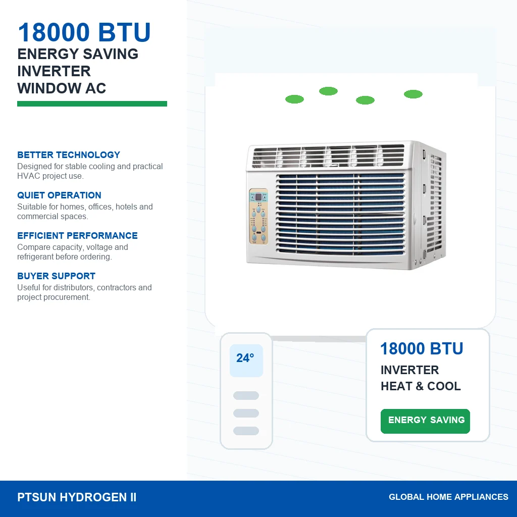 18000 BTU T1 T3 R410 Inverter Heat And Cool Window AC Price Wall Air Conditioning Unit