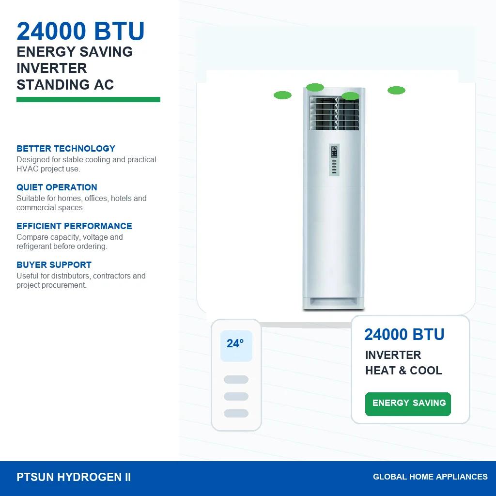 24000 BTU T1 T3 Heat And Cool Inverter Floor Standing Aircon Stand Type