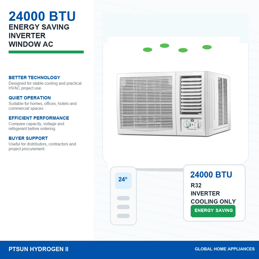 24000 BTU T1 T3 R32 Inverter Cooling Only Inverter Window Type Aircon