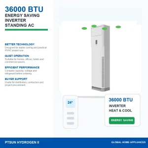36000 BTU T1 T3 Inverter Heat And Cool220V 50Hz Standing Aircond