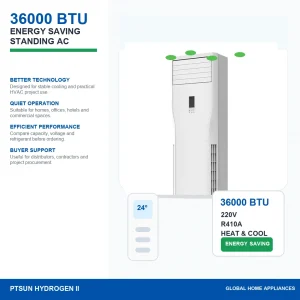 36000 BTU T1 T3 R410A Heat And Cool 220V 50Hz Floor Standing Ac Price Online