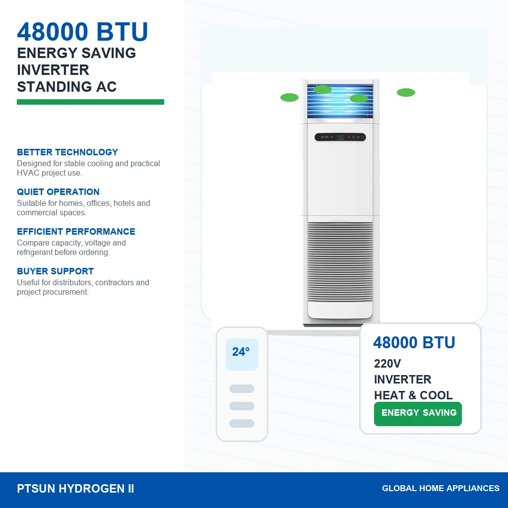 48000 BTU T1 T3 Inverter Heat And Cool 220V 50Hz Floor Standing Ac