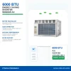 6000 BTU T1 T3 R32 Inverter Cooling Only Smart Window Air Conditioner