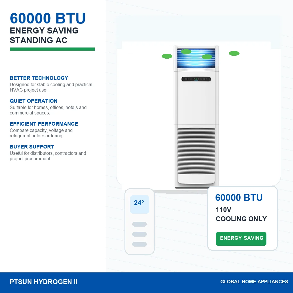 60000 BTU T1 T3 110V 60Hz Cooling Only Aircond Floor Standing