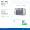 8000 BTU T1 T3 R410A Inverter Heat And Cool Window Type Air Conditioner with Heat