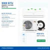 9000Btu 0.75Ton 1P Cool And Heat Split Air Conditioner