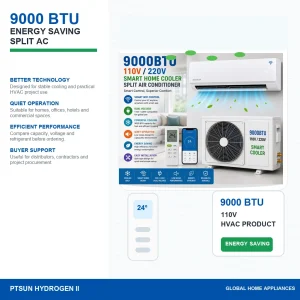 9000Btu 110V 220V Smart Home Cooler Split Air Conditioner