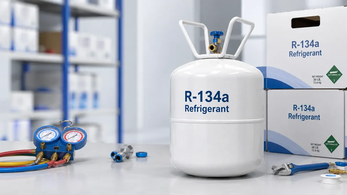 r134a refrigerant cylinder for bulk HVAC supply