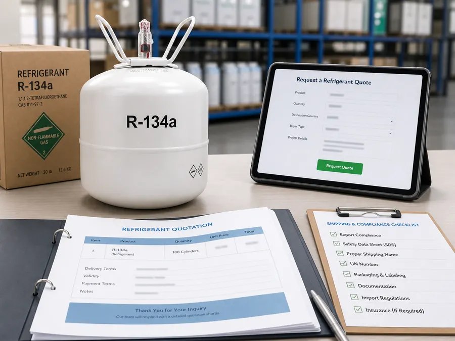 r134a koudemiddel offerteaanvraag voor B2B kopers