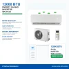 R410A 12000Btu Inverter Type Cool And Heat Air Conditioner