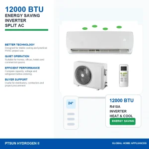 R410A 12000Btu Inverter Type Cool And Heat Air Conditioner