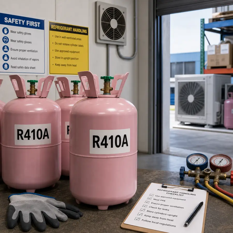 R-410A safe handling for HVAC contractors