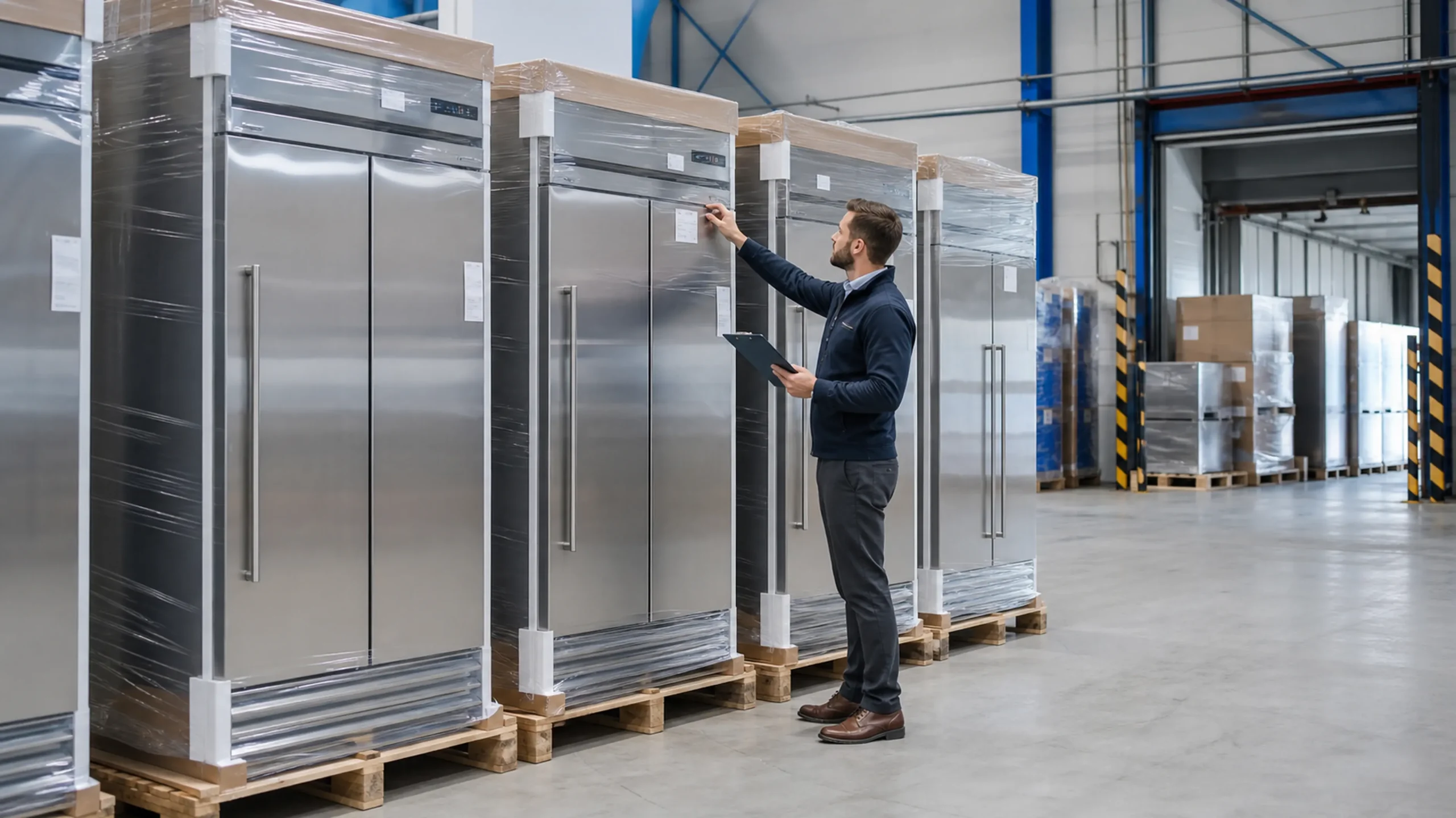 Envio mayorista de refrigerador comercial para compradores de proyectos